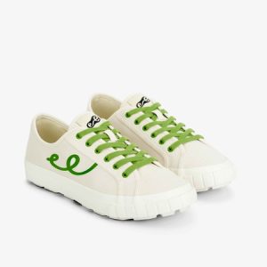 GEN E COLLECTION LOW TOP - VANILLA / GREEN - MEN